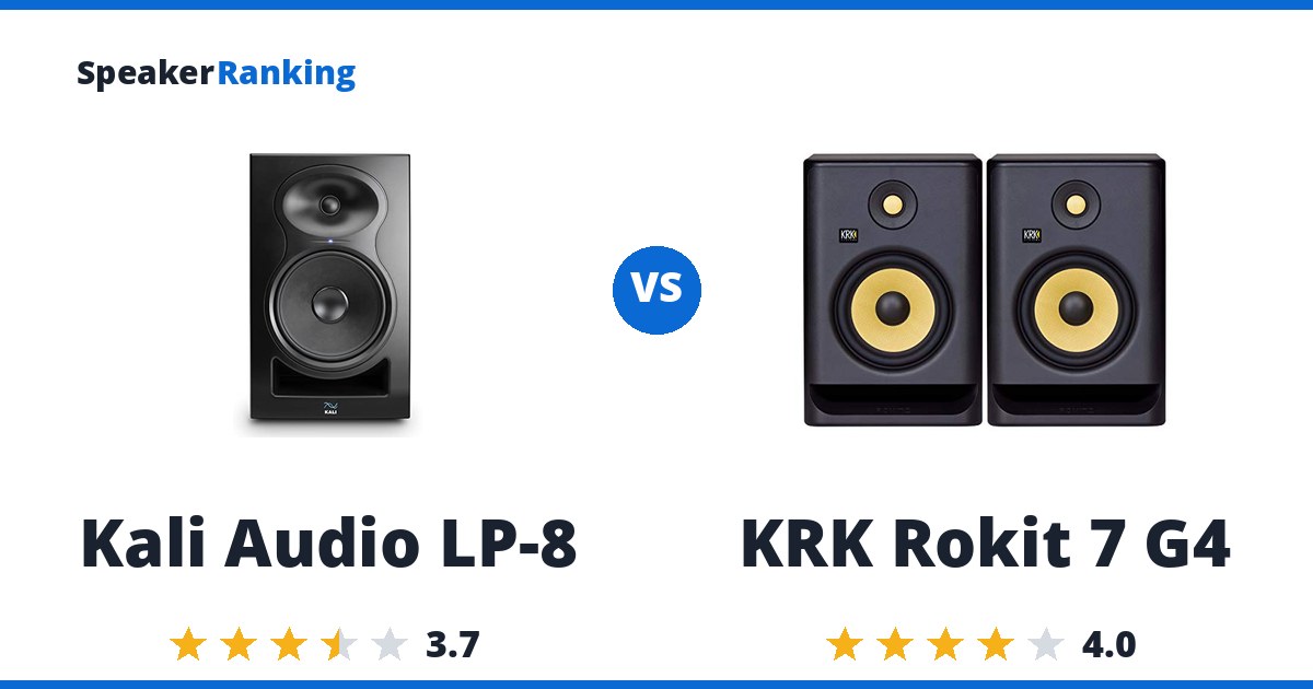 Kali Audio LP-8 vs KRK Rokit 7 G4