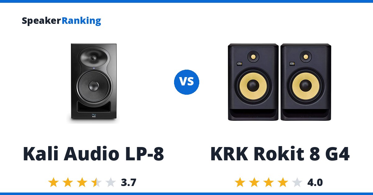 Kali Audio LP-8 vs KRK Rokit 8 G4