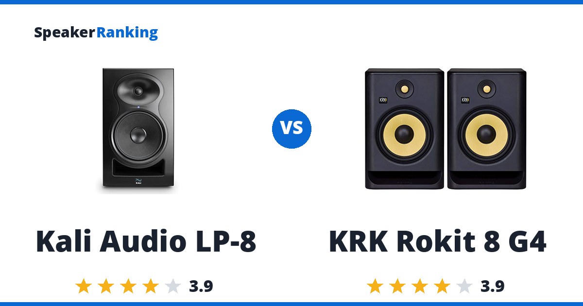 Kali Audio LP-8 vs KRK Rokit 8 G4