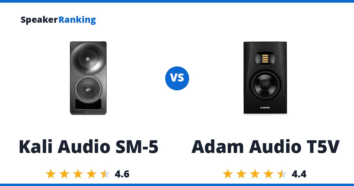Kali Audio SM-5 vs Adam Audio T5V