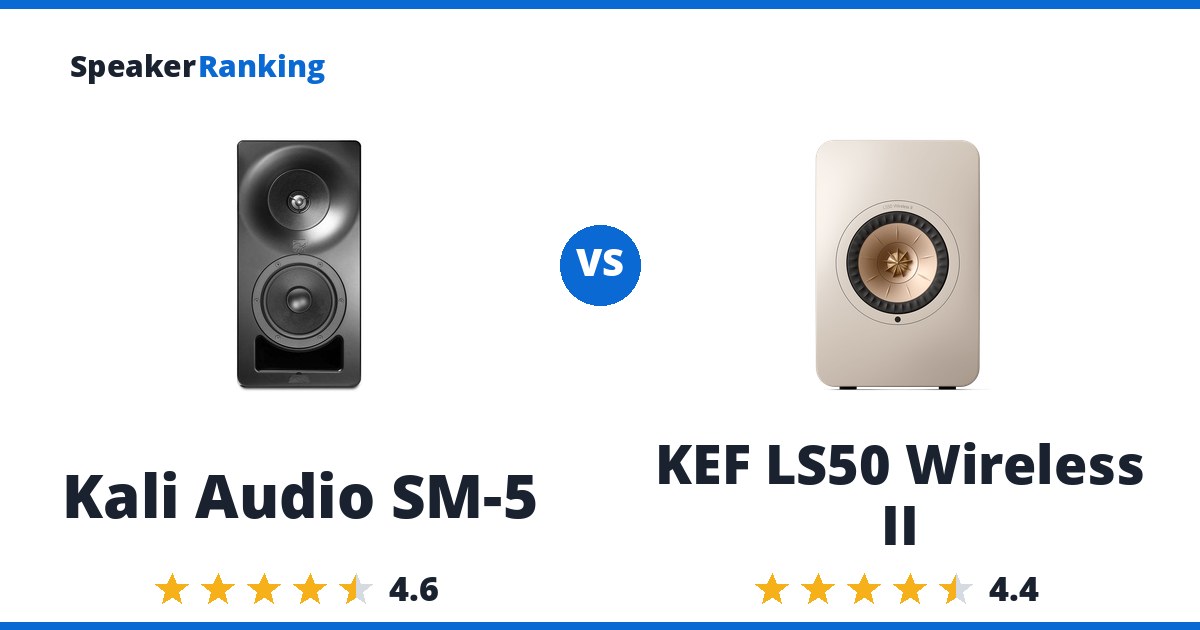 Kali Audio SM-5 vs KEF LS50 Wireless II