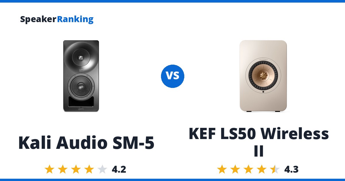 Kali Audio SM-5 vs KEF LS50 Wireless II