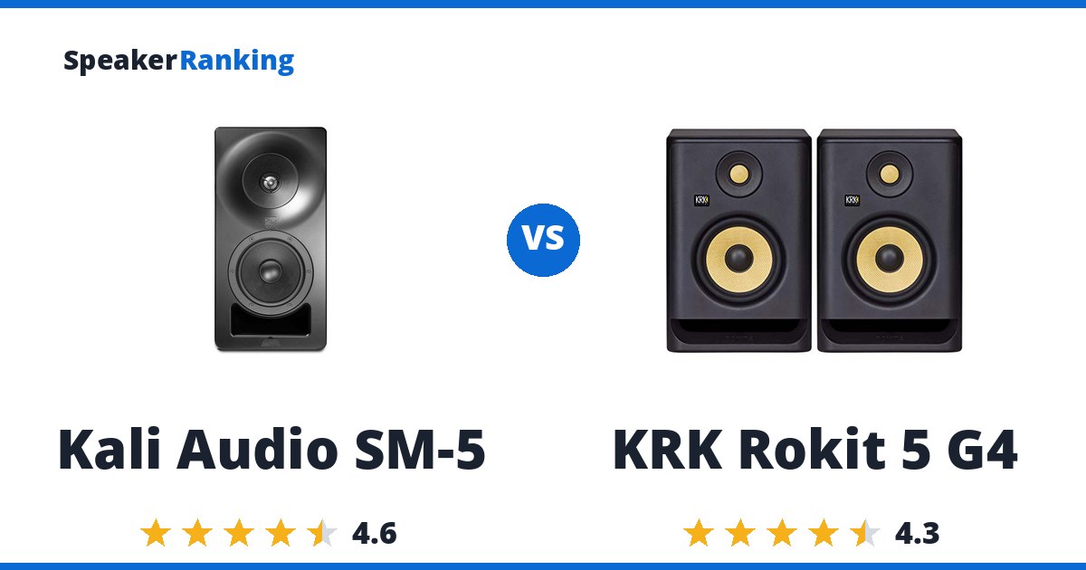 Kali Audio SM-5 vs KRK Rokit 5 G4