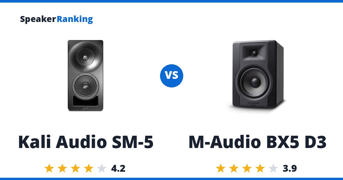 Kali Audio SM-5 vs M-Audio BX5 D3