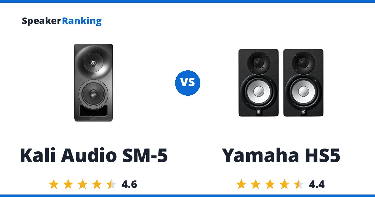 Kali Audio SM-5 vs Yamaha HS5