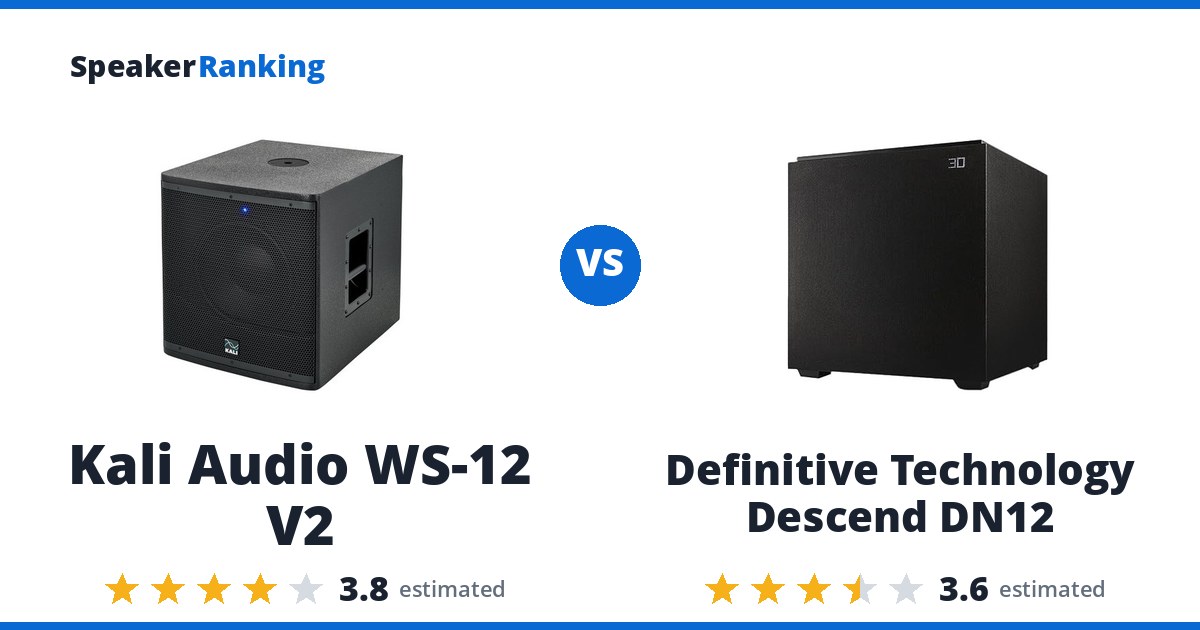 Kali Audio WS-12 V2 vs Definitive Technology Descend DN12