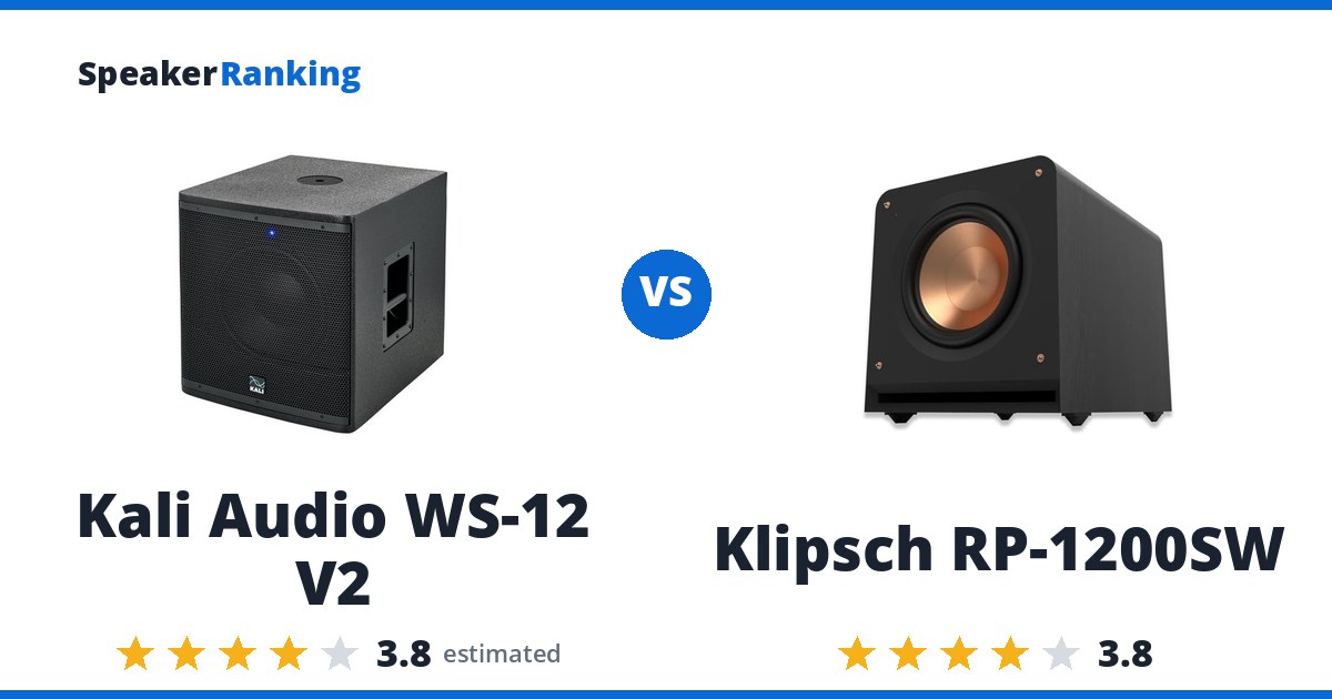 Kali Audio WS-12 V2 vs Klipsch RP-1200SW