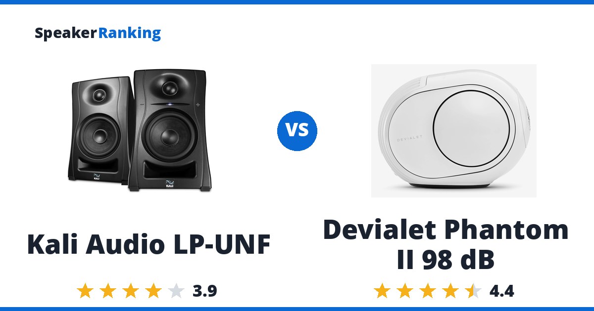 Kali Audio LP-UNF vs Devialet Phantom II 98 dB