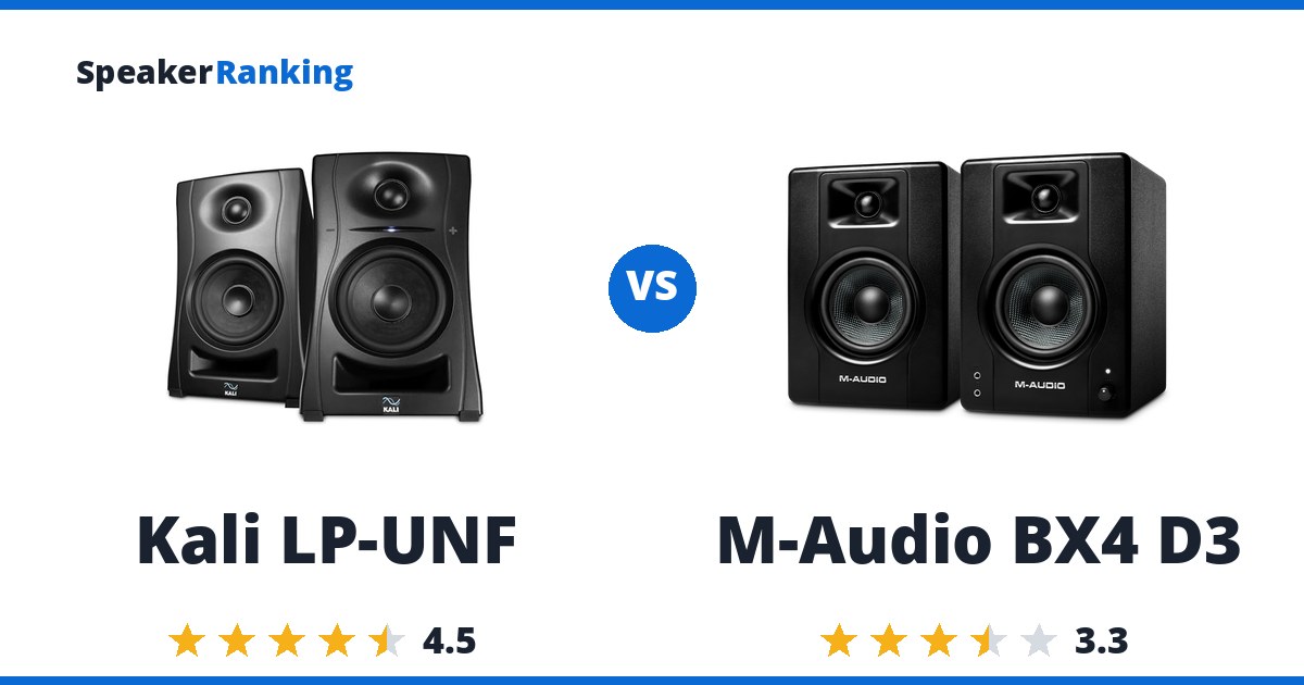 Kali LP-UNF vs M-Audio BX4 D3