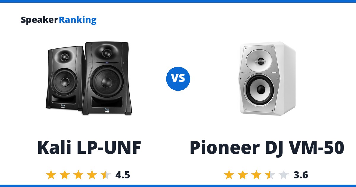 Kali LP-UNF vs Pioneer DJ VM-50
