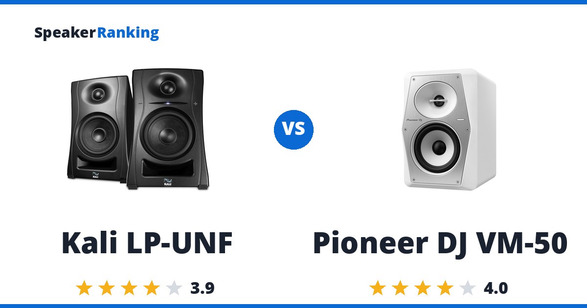 Kali LP-UNF vs Pioneer DJ VM-50