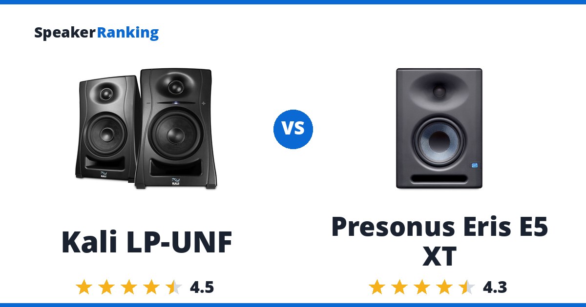 Kali LP-UNF vs Presonus Eris E5 XT