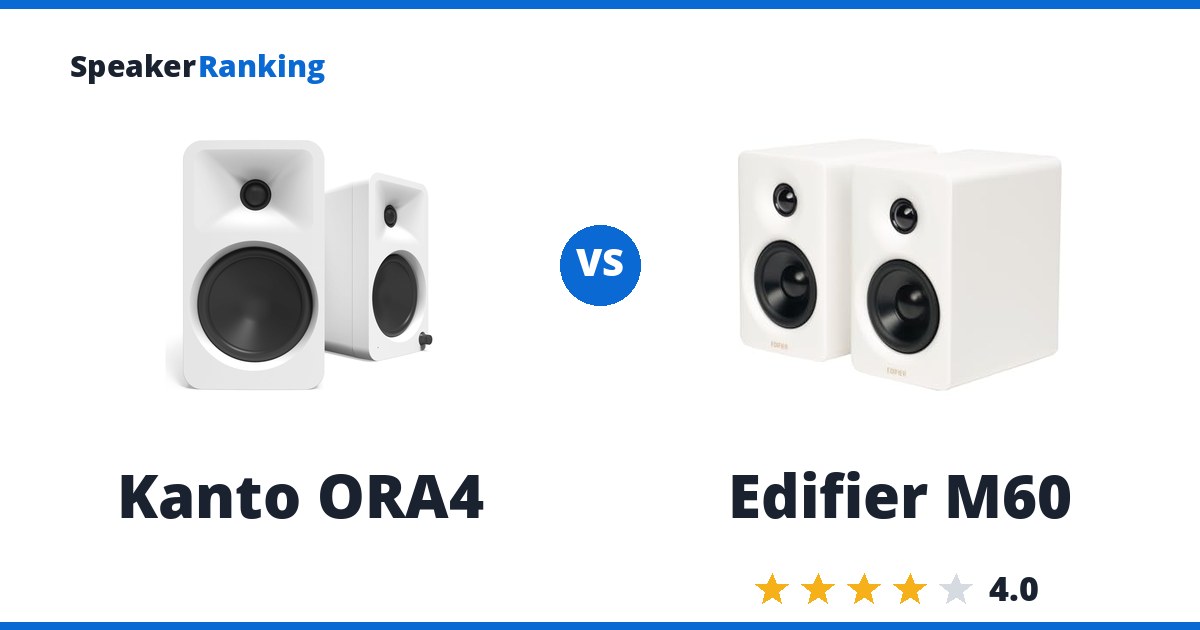 Kanto ORA4 vs Edifier M60