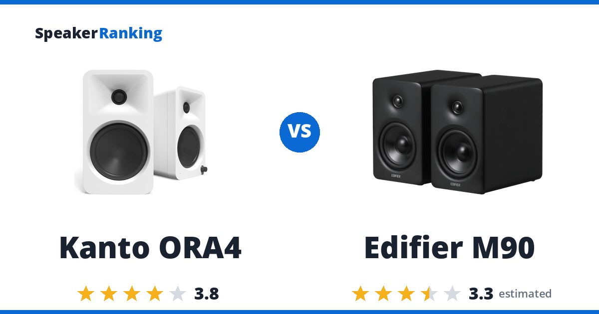 Kanto ORA4 vs Edifier M90