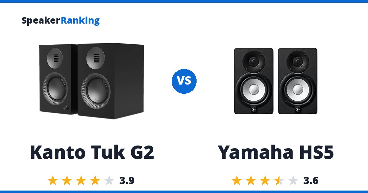 Kanto Tuk G2 vs Yamaha HS5