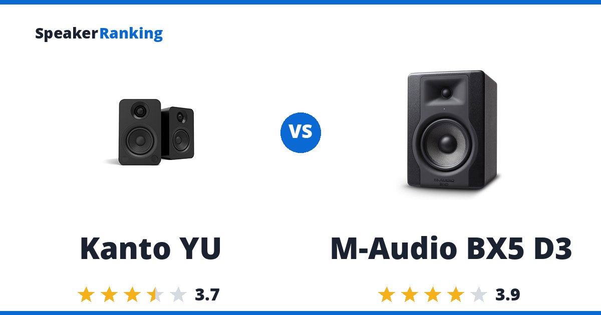 Kanto YU vs M-Audio BX5 D3