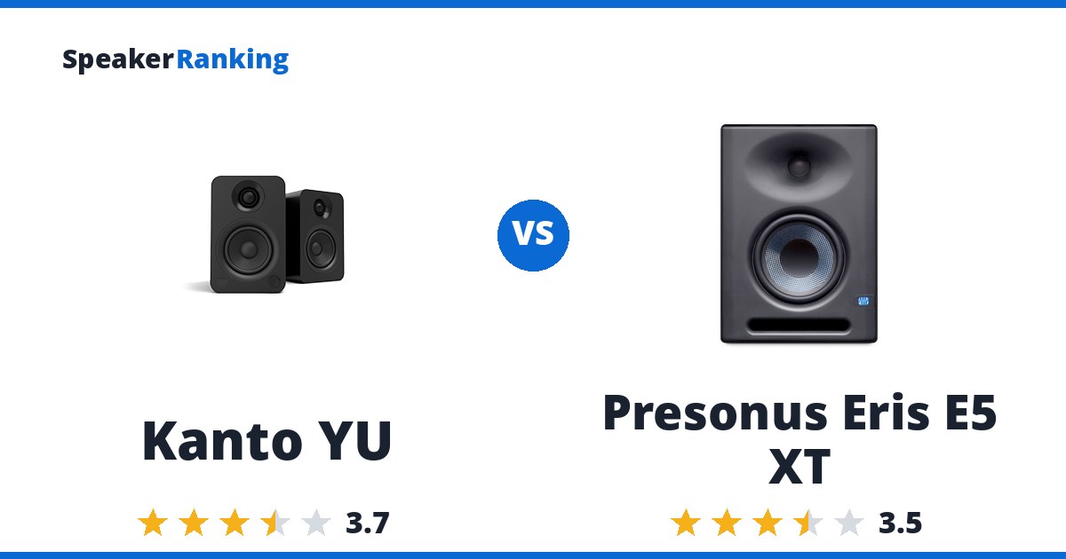 Kanto YU vs Presonus Eris E5 XT