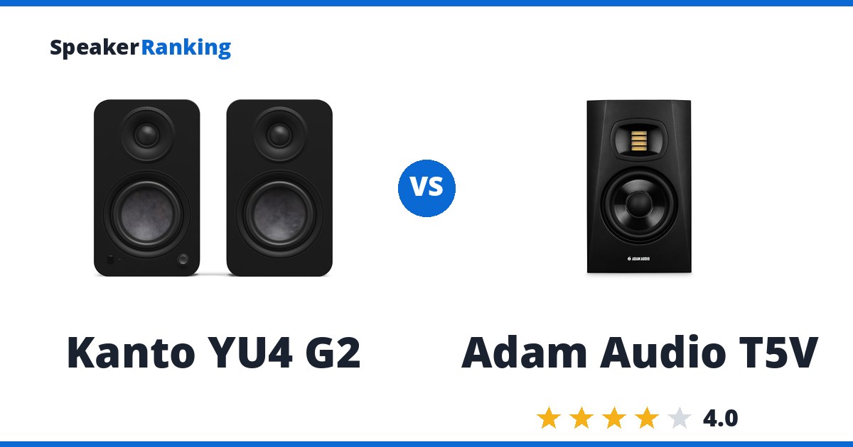 Kanto YU4 G2 vs Adam Audio T5V