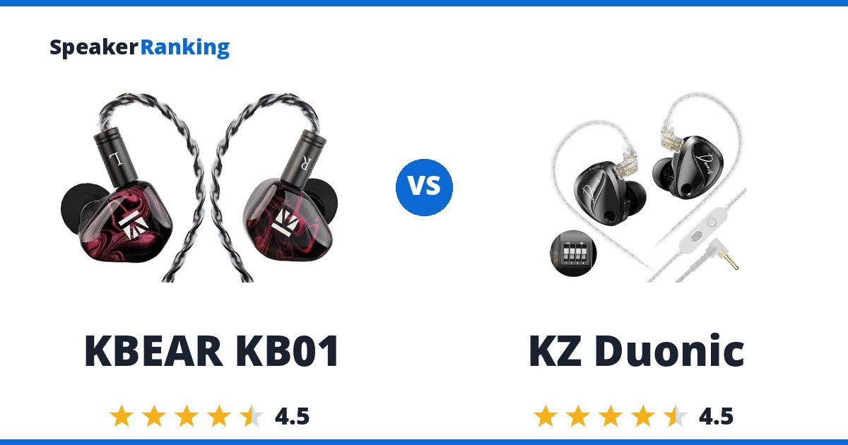 KBEAR KB01 vs KZ Duonic