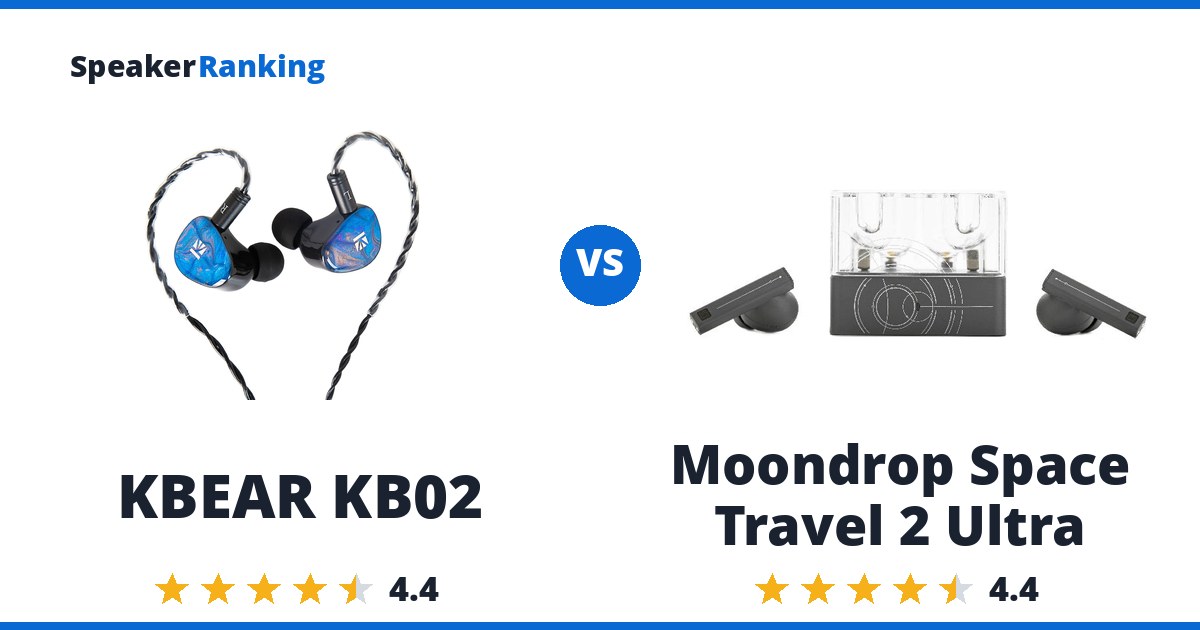 KBEAR KB02 vs Moondrop Space Travel 2 Ultra