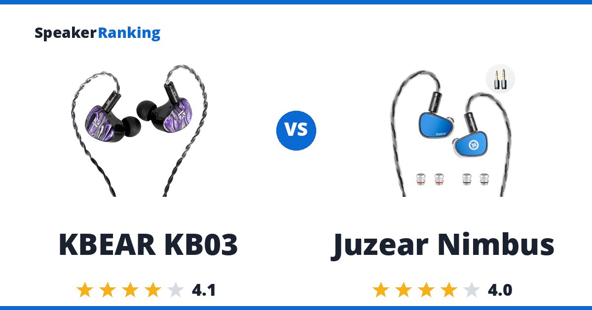 KBEAR KB03 vs Juzear Nimbus