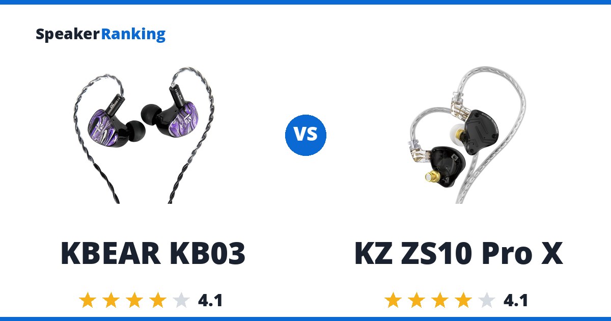 KBEAR KB03 vs KZ ZS10 Pro X