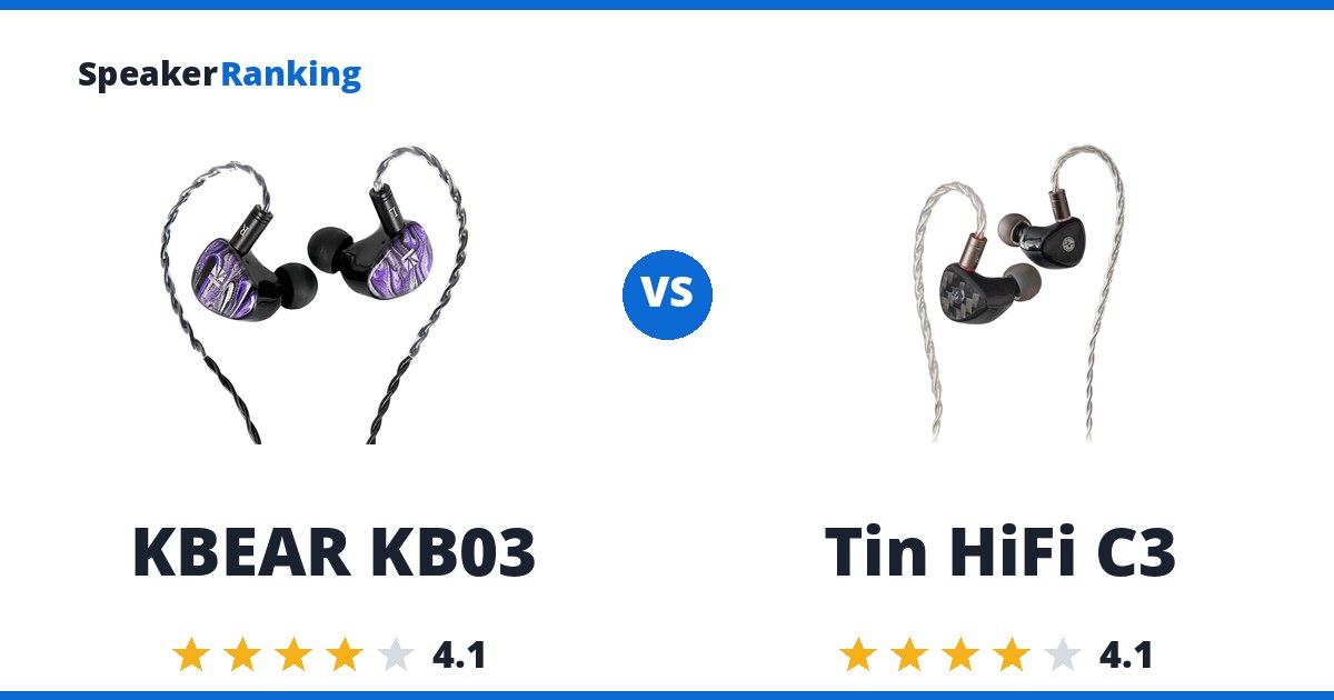 KBEAR KB03 vs Tin HiFi C3