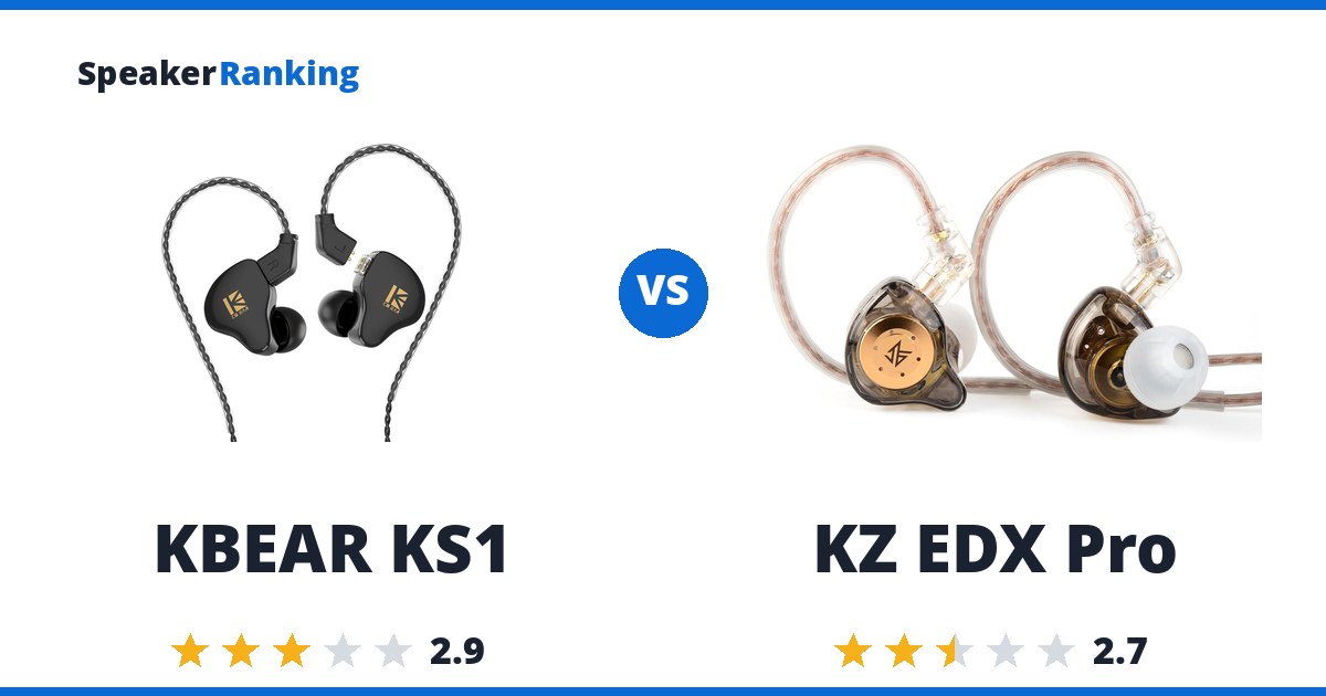 KBEAR KS1 vs KZ EDX Pro