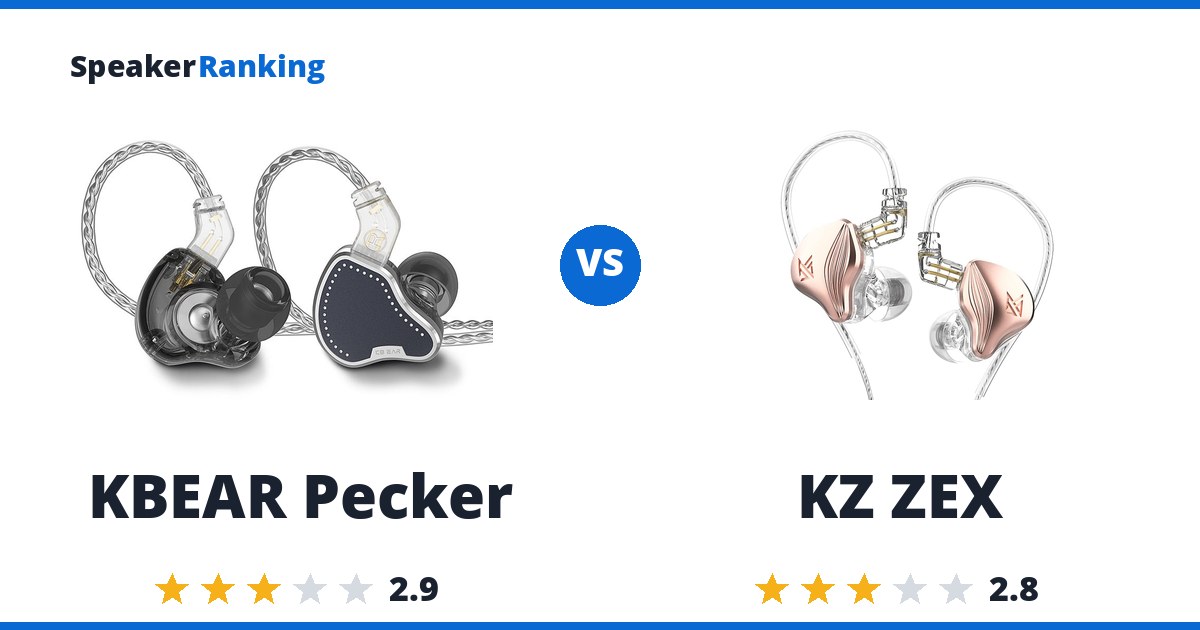 KBEAR Pecker vs KZ ZEX