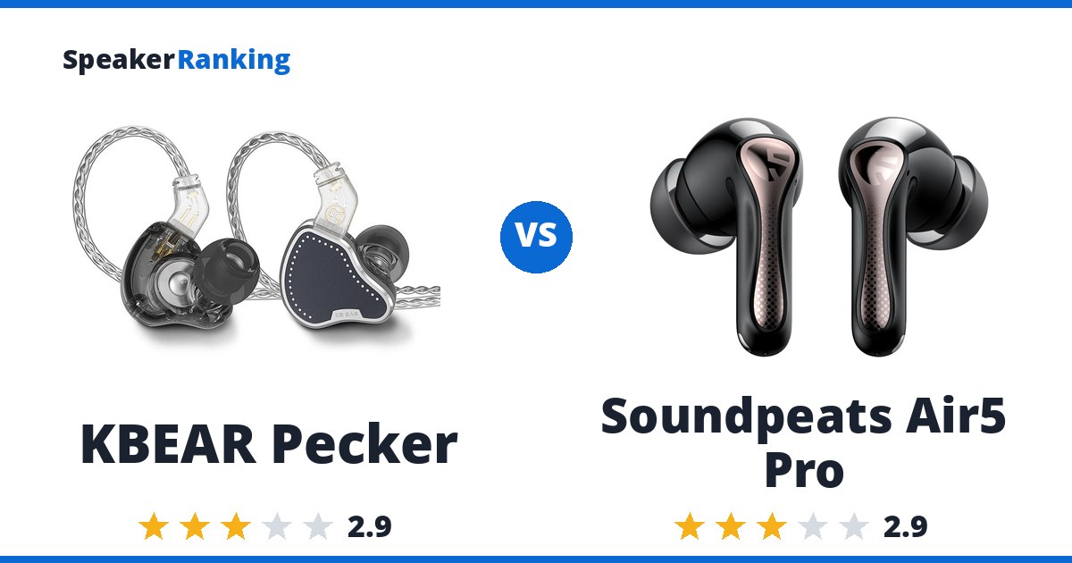 KBEAR Pecker vs Soundpeats Air5 Pro