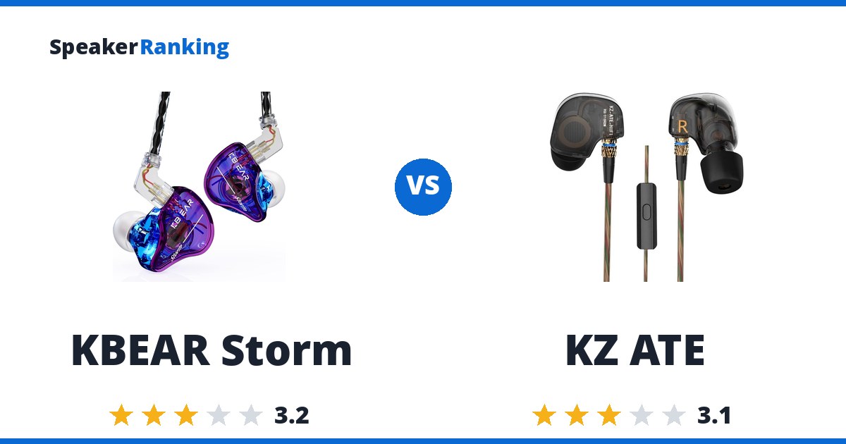 KBEAR Storm vs KZ ATE