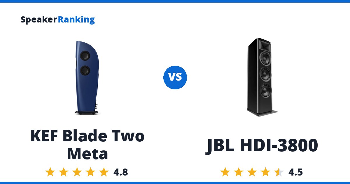 KEF Blade Two Meta vs JBL HDI-3800