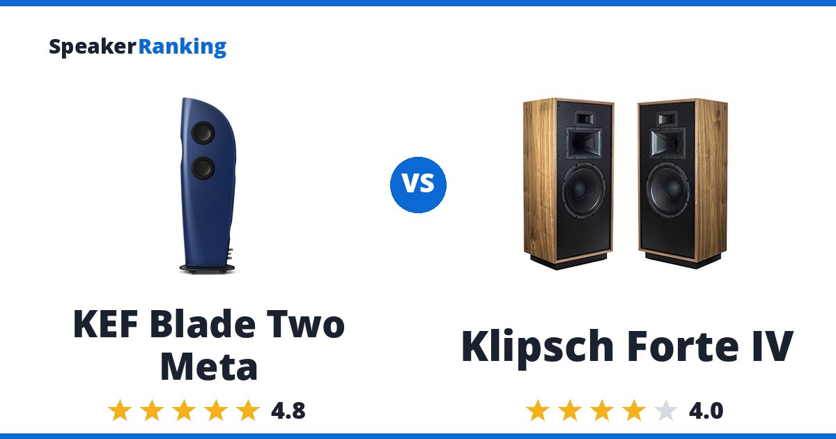 KEF Blade Two Meta vs Klipsch Forte IV