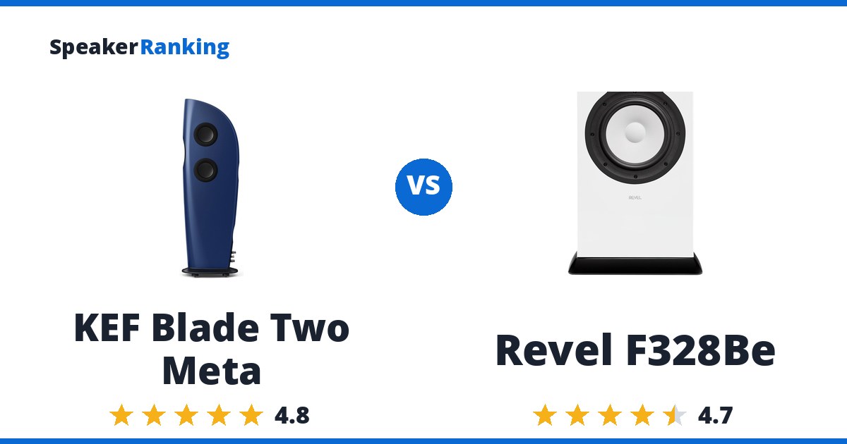 KEF Blade Two Meta vs Revel F328Be