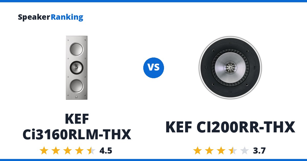 KEF Ci3160RLM-THX vs KEF CI200RR-THX