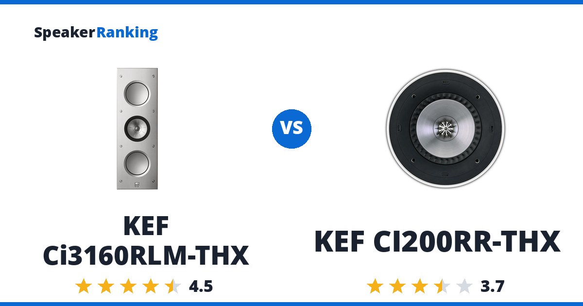 KEF Ci3160RLM-THX vs KEF CI200RR-THX