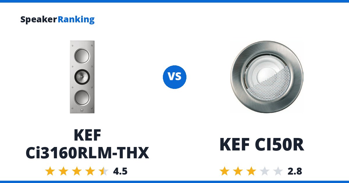 KEF Ci3160RLM-THX vs KEF CI50R