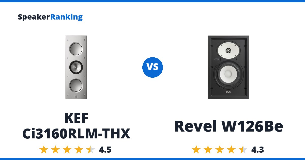 KEF Ci3160RLM-THX vs Revel W126Be