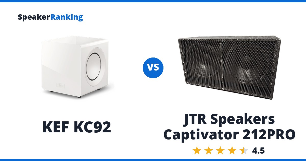 KEF KC92 vs JTR Speakers Captivator 212PRO
