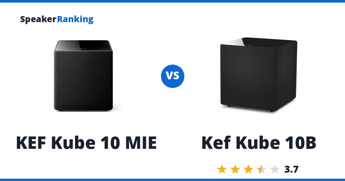KEF Kube 10 MIE vs Kef Kube 10B