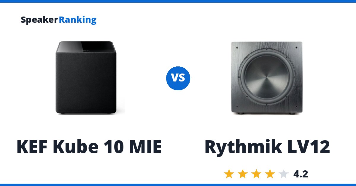 KEF Kube 10 MIE vs Rythmik LV12