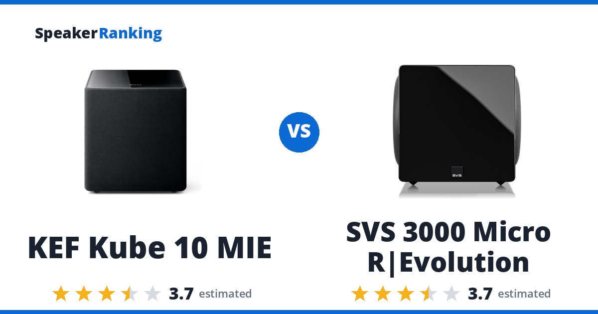 KEF Kube 10 MIE vs SVS 3000 Micro R|Evolution
