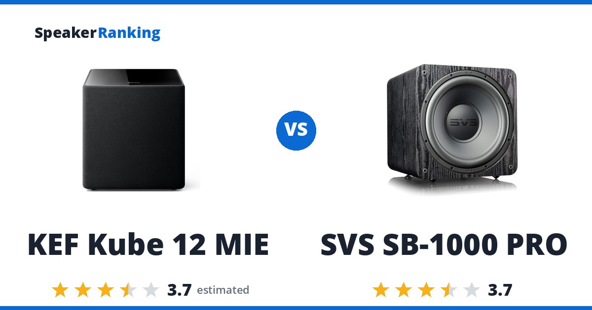 KEF Kube 12 MIE vs SVS SB-1000 PRO