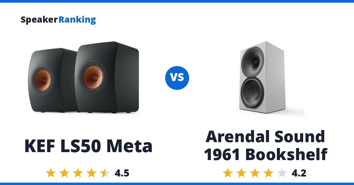KEF LS50 Meta vs Arendal Sound 1961 Bookshelf