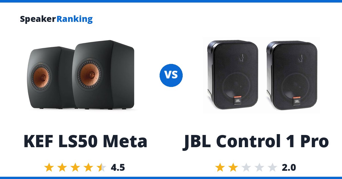 KEF LS50 Meta vs JBL Control 1 Pro