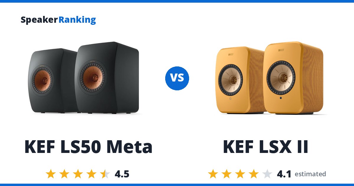 KEF LS50 Meta vs KEF LSX II