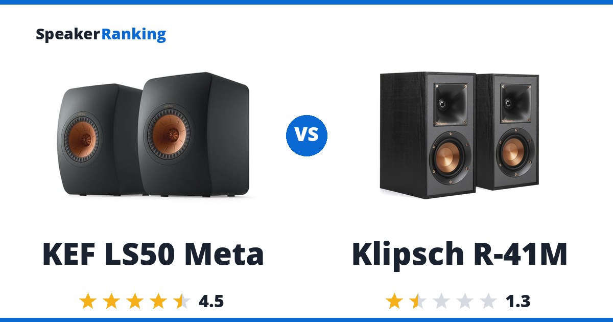 KEF LS50 Meta vs Klipsch R-41M