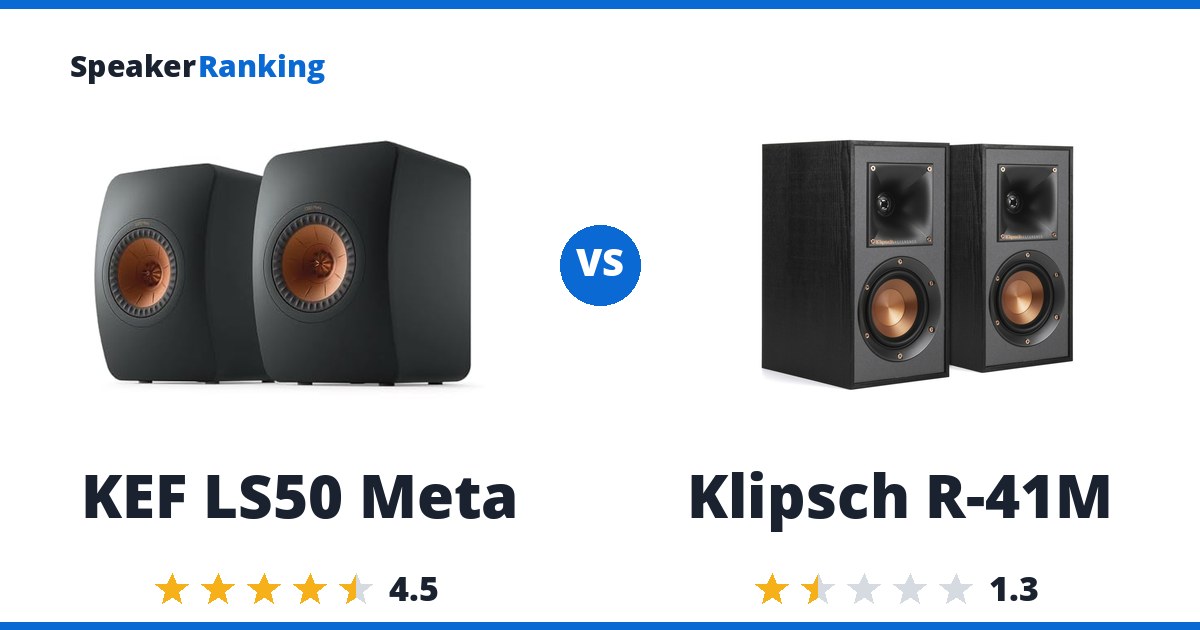 KEF LS50 Meta vs Klipsch R-41M