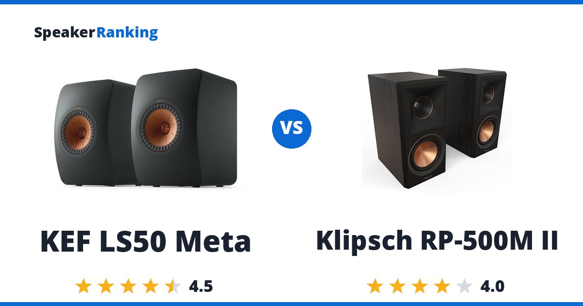 KEF LS50 Meta vs Klipsch RP-500M II