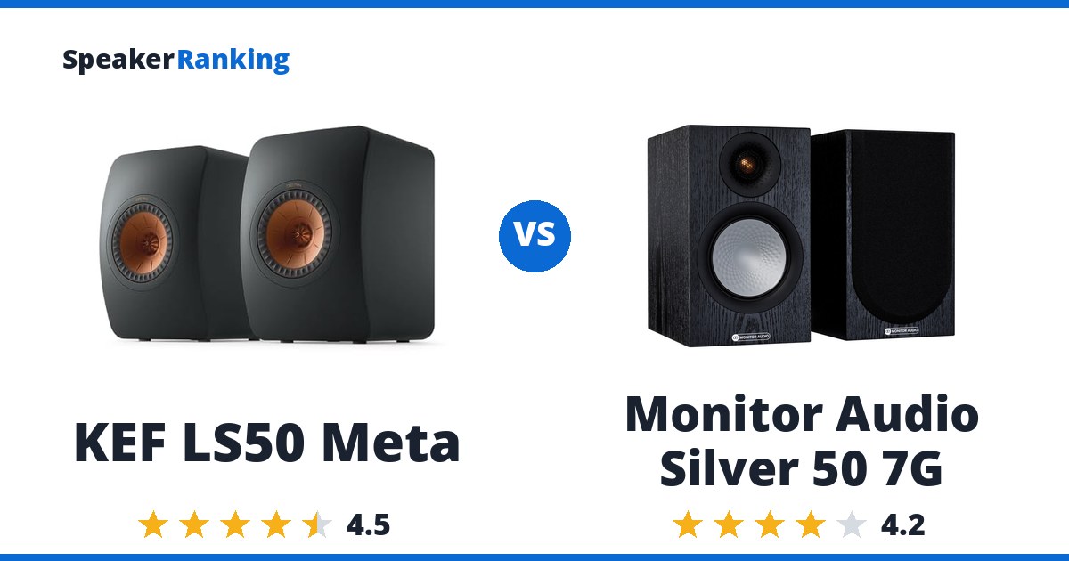 KEF LS50 Meta vs Monitor Audio Silver 50 7G